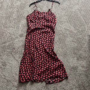 Reformation midi rose dress